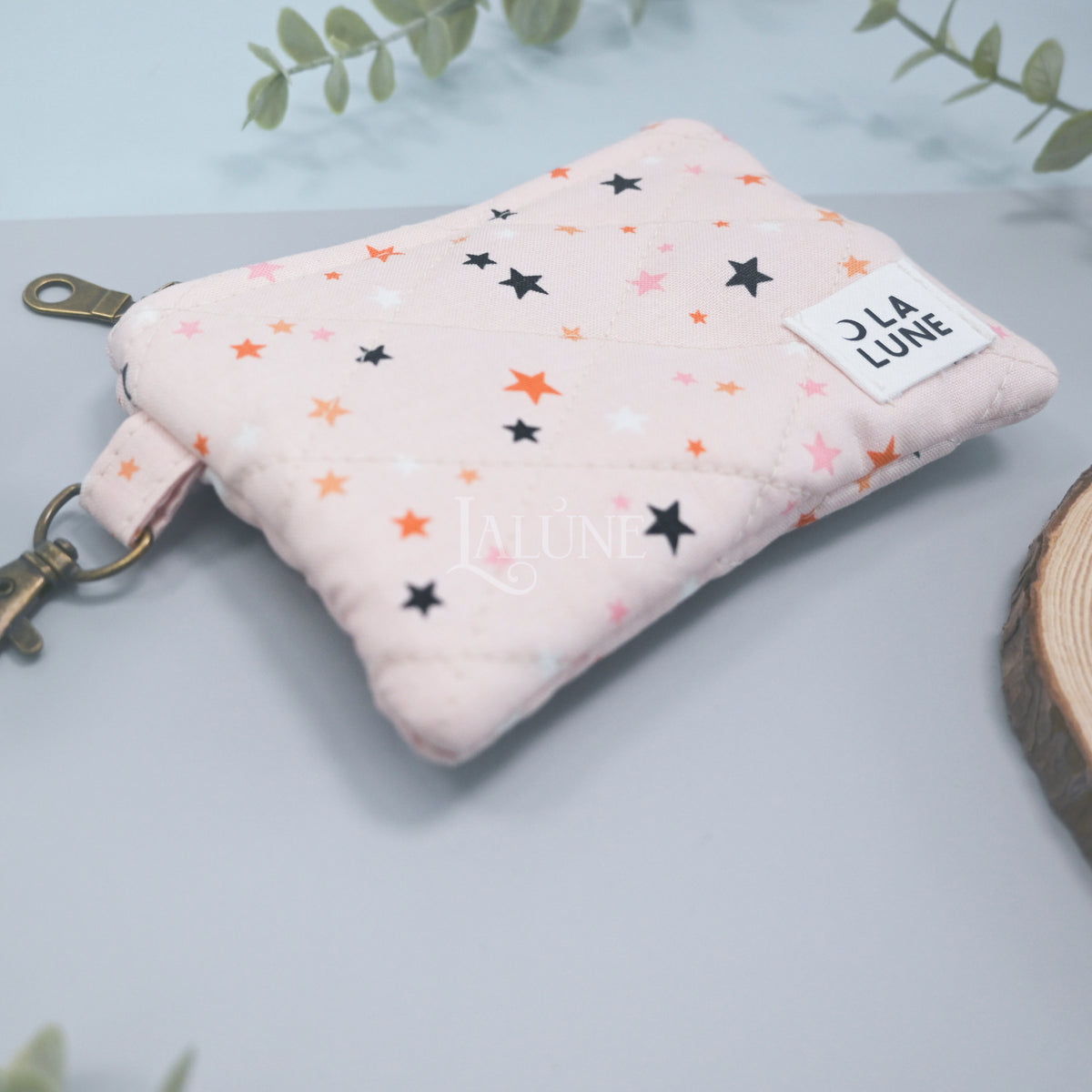 Blush Pumpkin Starlight Keychain Wallet
