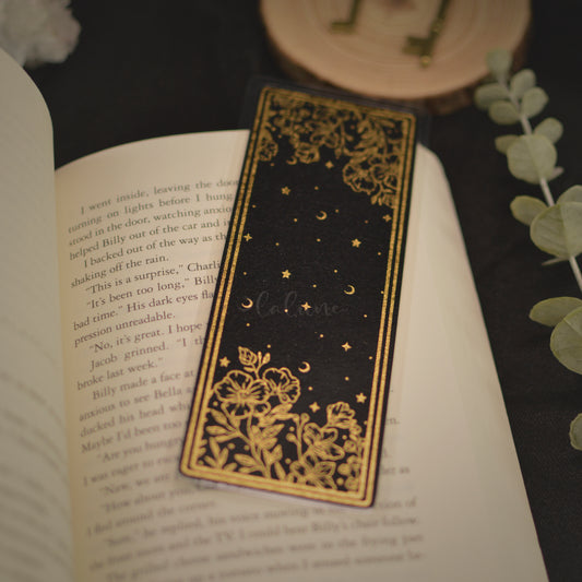 Celestial Botanicals Black Bookmark