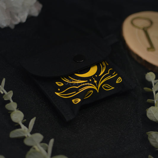 Customizable Celestial Botanicals Ear Buds Pouch