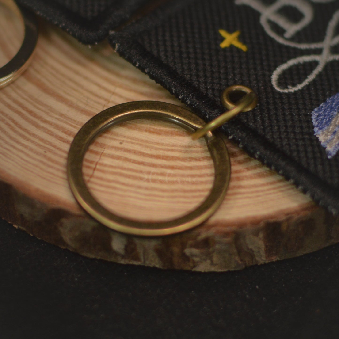 Book Nerd Embroidered Keychain