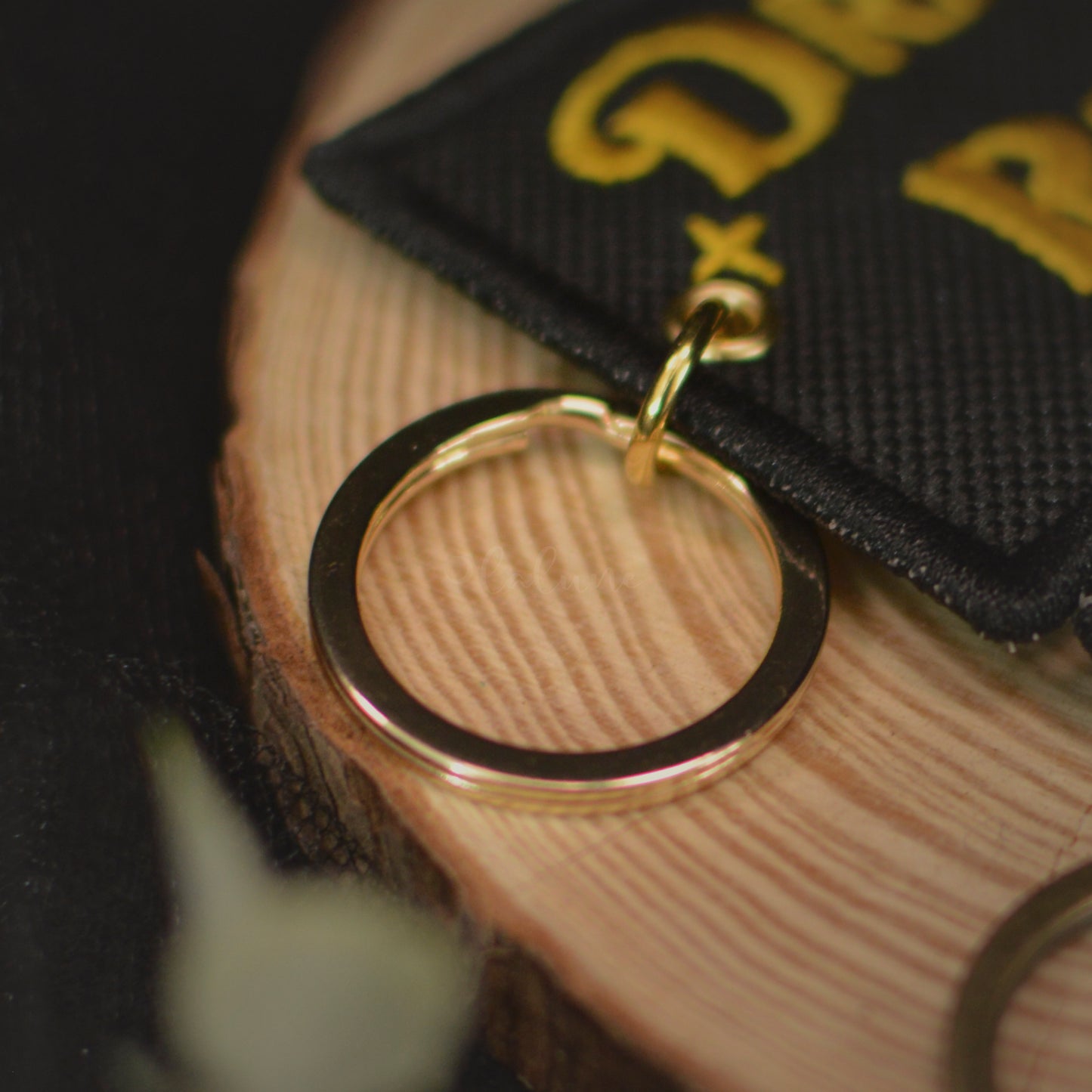 Book Nerd Embroidered Keychain