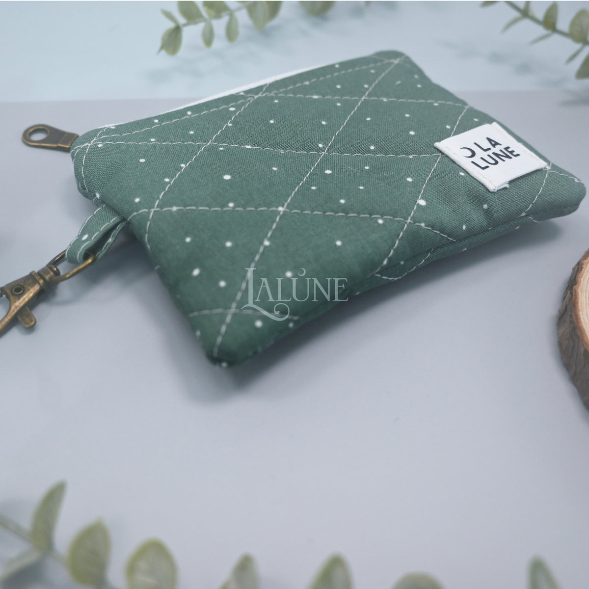 Evergreen Dots Keychain Wallet