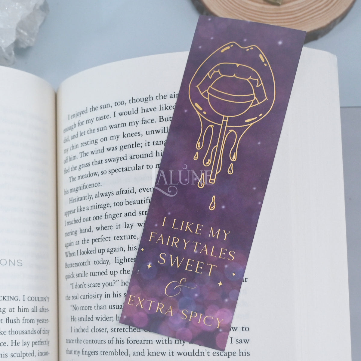 I Like My Fairytales Sweet and Spicy Foiled Bookmark