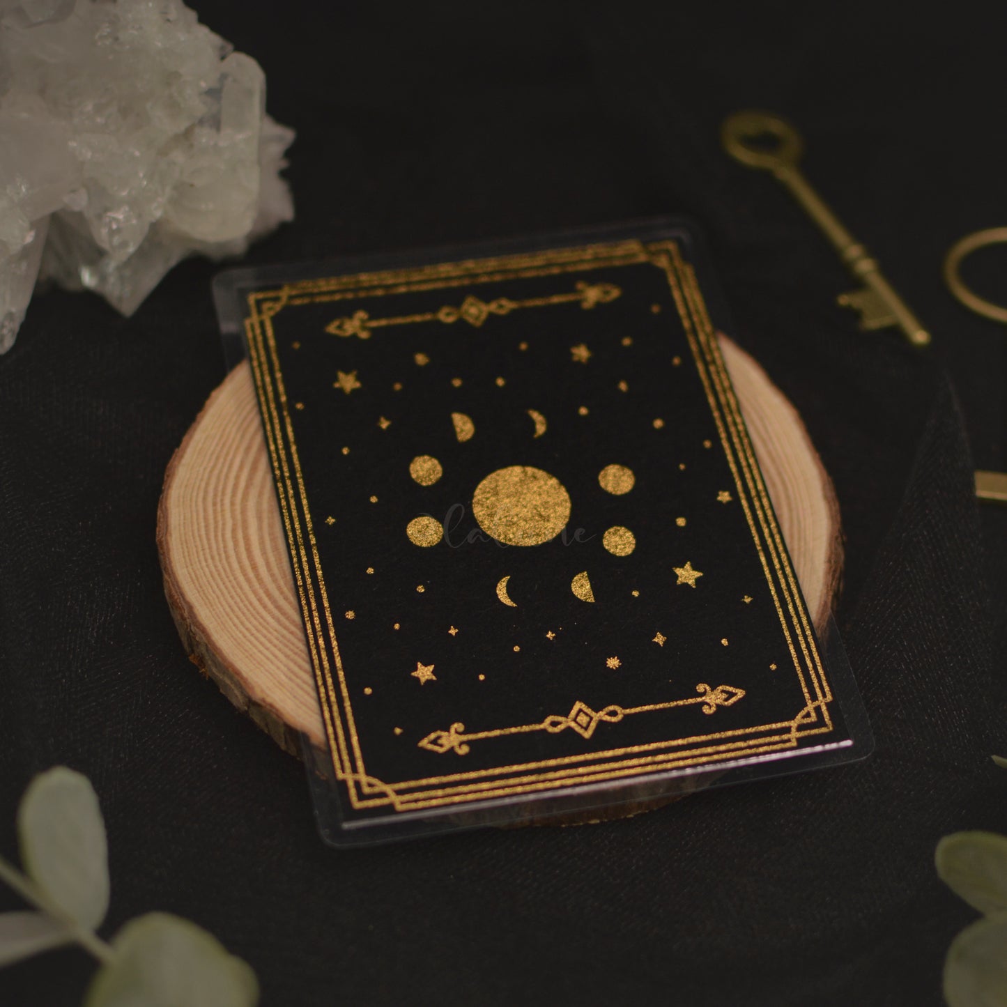 Lunar Cycle Wide Bookmark