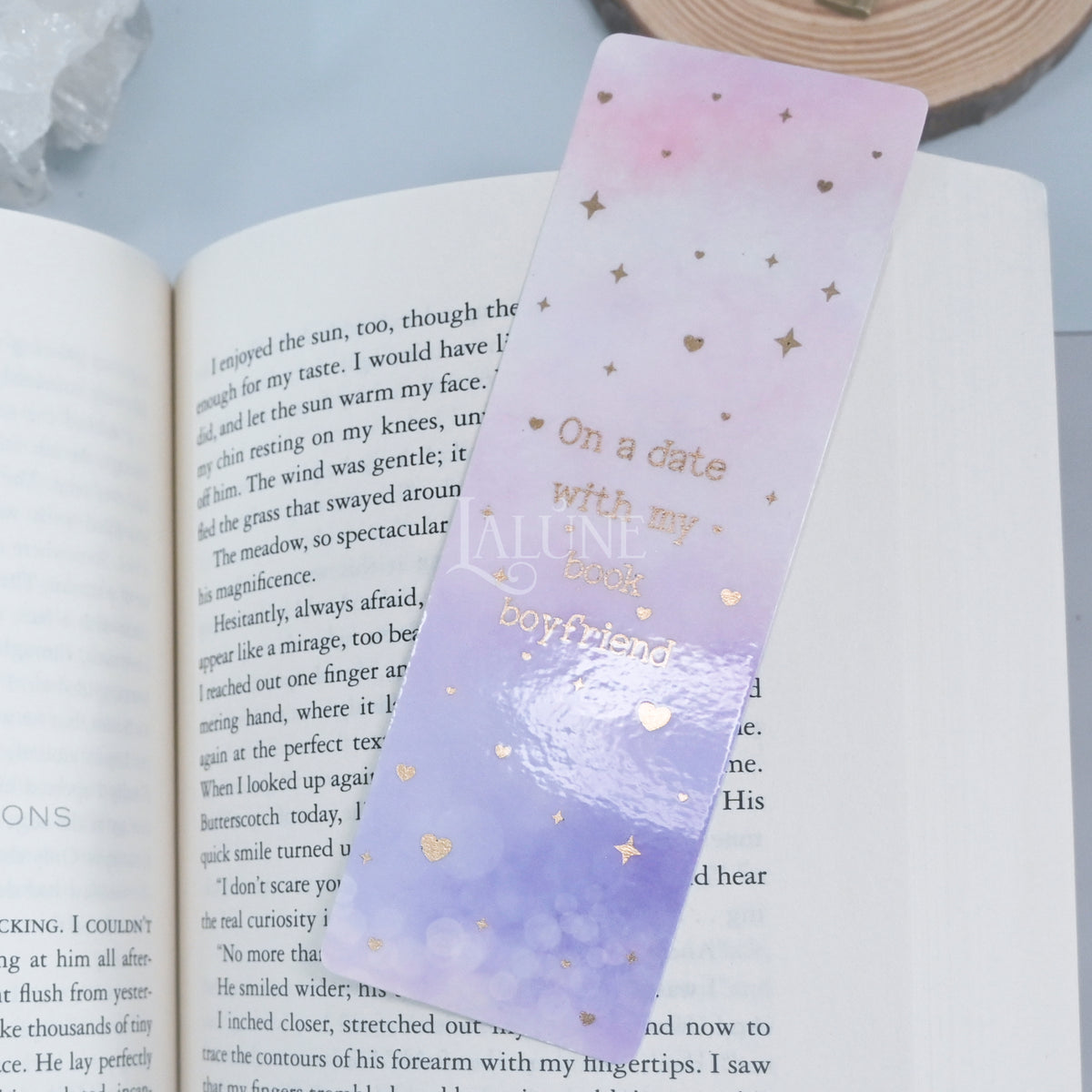 On a Date with My Book Boyfriend Foiled Bookmark