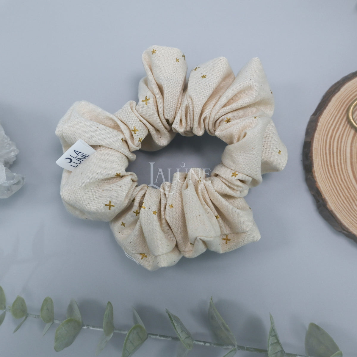 Sand Metallic Starlight Scrunchie