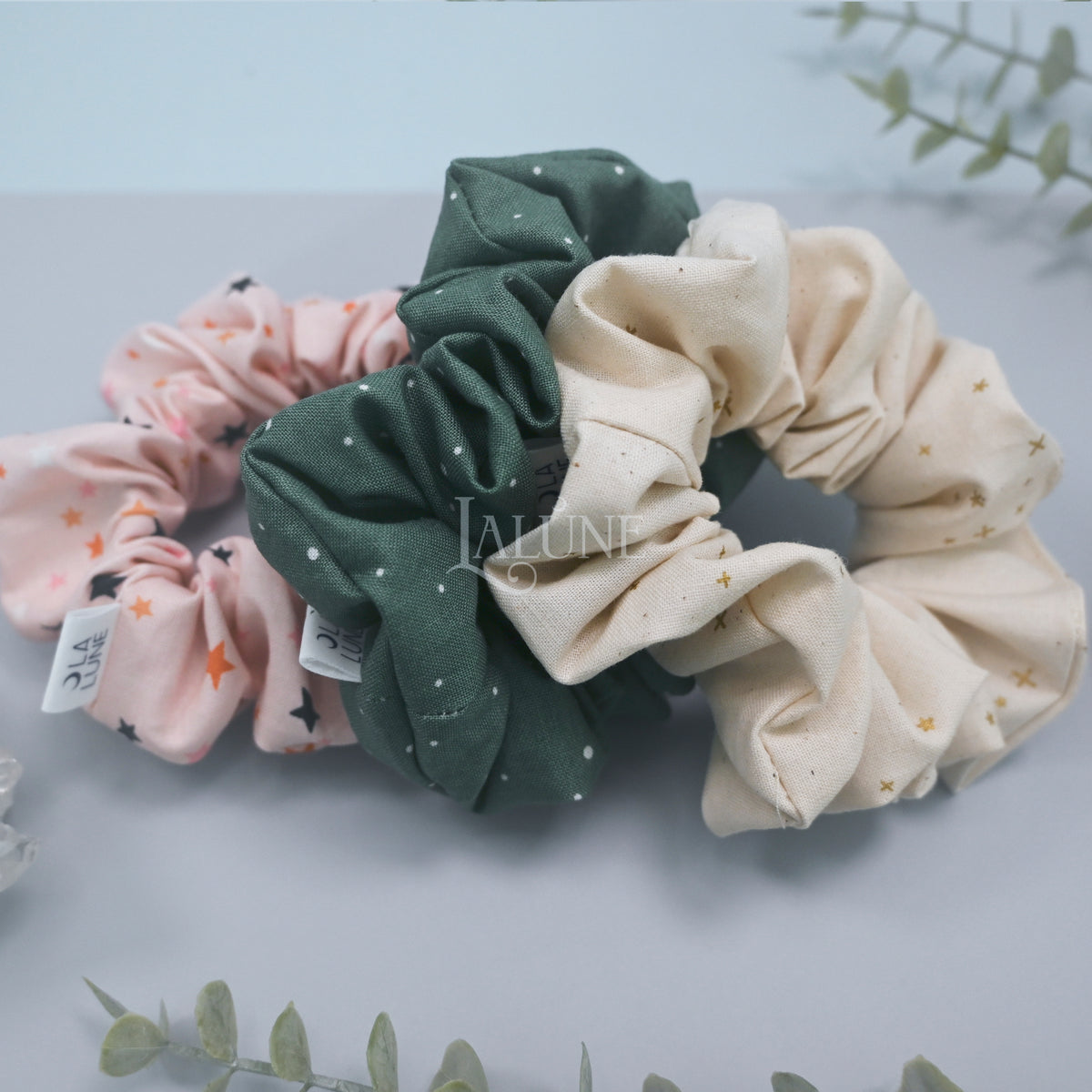 Sand Metallic Starlight Scrunchie